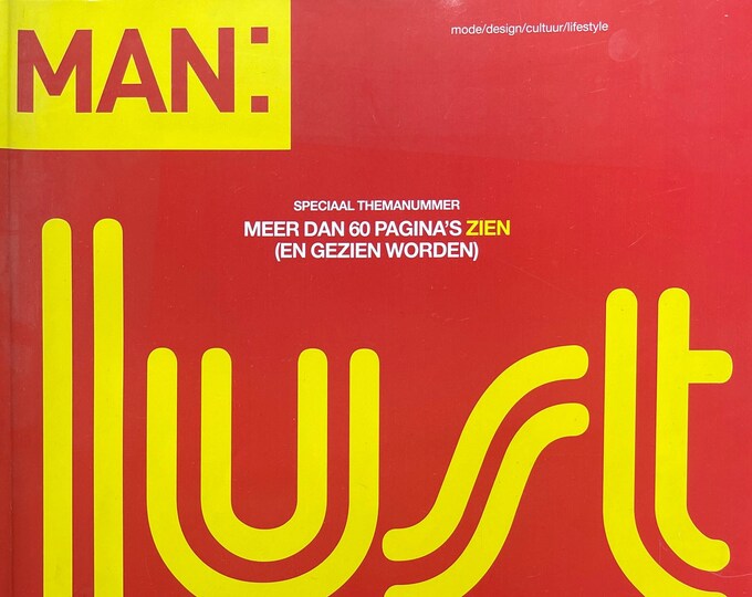 Vintage rare Dutch fashion magazine MAN May 2004, mode design culture lifestyle-Iconic Men's Fashion & Style -Collectible Magazine issue