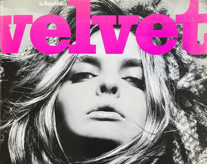 For Women who read fashion -Unique rare fashion magazine Velvet la Repubblica Italian magazine La Moda