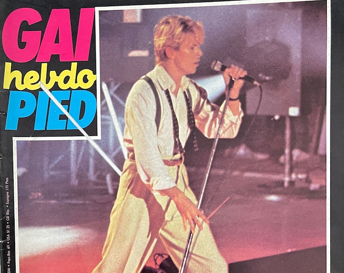 Pre-Owned Vintage rare unique magazine David Bowie French vintage Men magazine 1983!-Iconic Music History