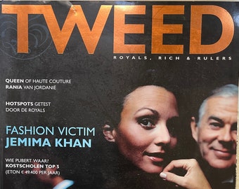 For Women who read fashion -Vintage rare Dutch magazine TWEED, Queen of haute couture RANIE 2005