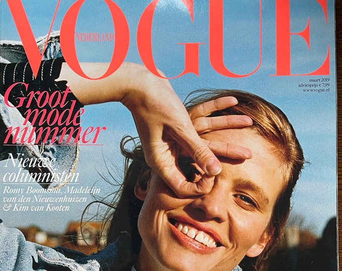 Vogue fashion magazine Netherlands magazine cover Lara Stone-Iconic Covers & Editorials-Fashion Style Photography