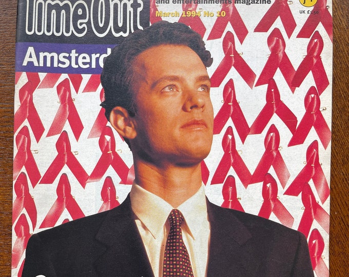 Pre-Owned vintage rare Time Out magazine Amsterdam cover Tom Hanks on Philadelphia 1994