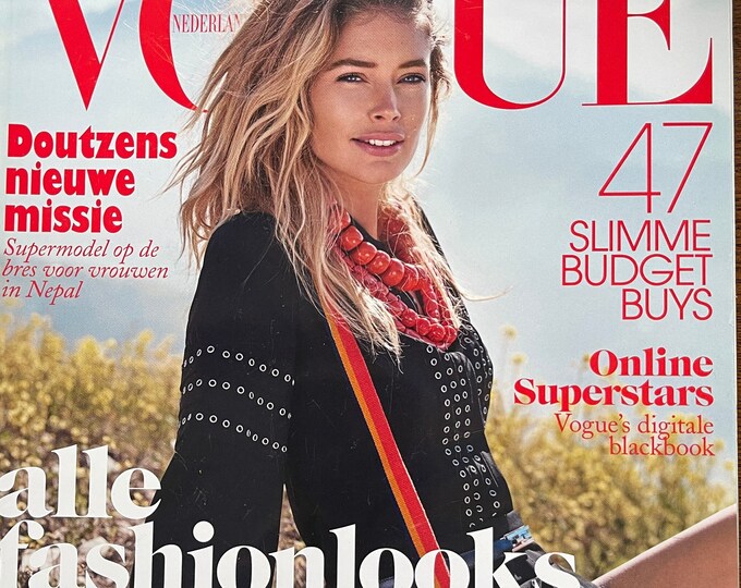 Vogue fashion magazine Netherlands magazine cover Doutzen Kroes-Iconic Covers & Editorials-Fashion Style Photography
