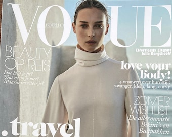 Pre-Owned Fashion magazine Vogue Netherlands magazine cover Julia Bergshoeff-Iconic Covers & Editorials-Fashion Style Photography