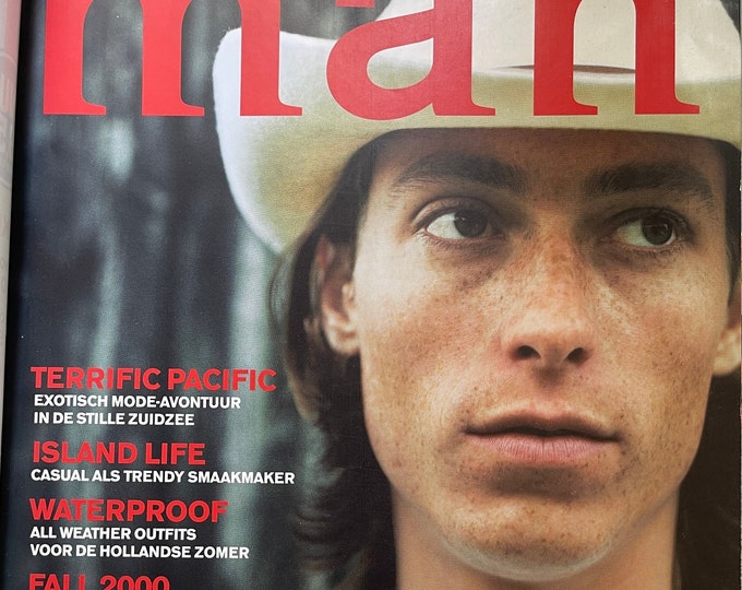 For men who read fashion - Vintage rare Dutch fashion magazine Dutch MAN fall 2000