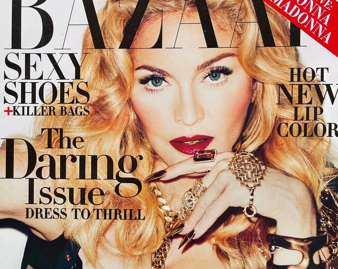 For Women who read fashion -Fashion  rare magazine Harper's Bazaar exclusive Madonna by Madonna!