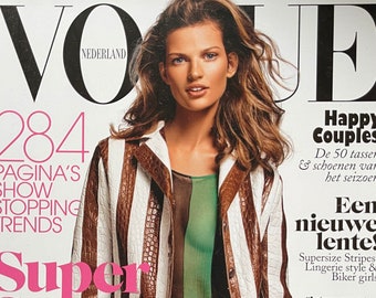 Vogue Pays-Bas en couverture de Bette Franke