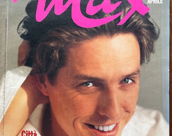 Pre-Owned Vintage rare fashion magazine Italia April 1995 Max cover Hugh Grant & Poster