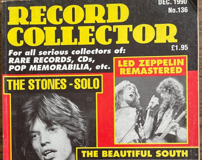 Pre-Owned Vintage rare magazine 3x record collector 1990 the stones, Elton ,Elvis, prince-Iconic Music History