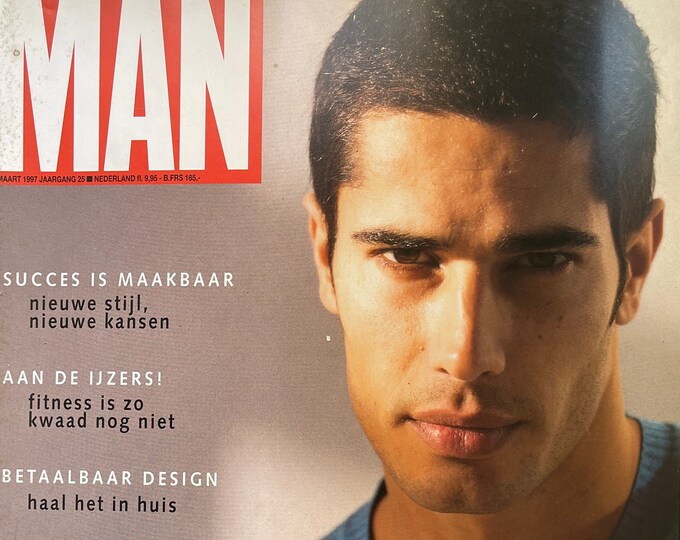 For men who read fashion - Vintage rare Dutch fashion magazine MAN 1997 Summer mode guide!
