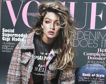 Unique rare magazine Vogue Netherlands cover Gigi Hadid