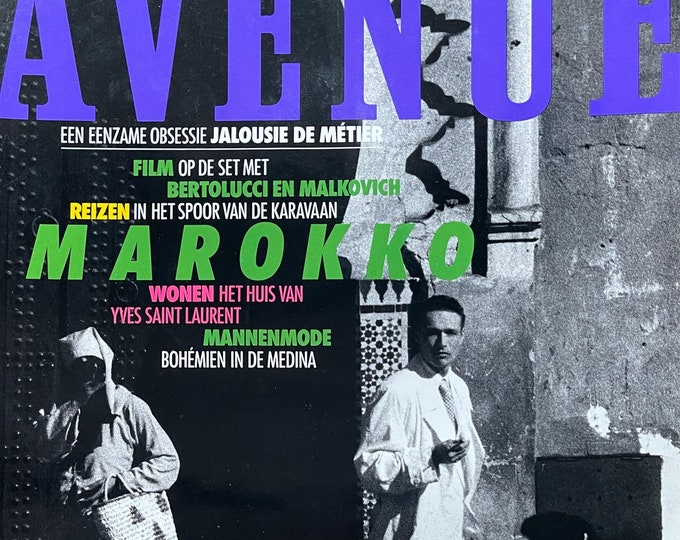 Fashion Culture - Vintage Dutch fashion glossy magazine AVENUE 1990-Collectible Print Issue Fashion & Lifestyle-Phothograpy Culture