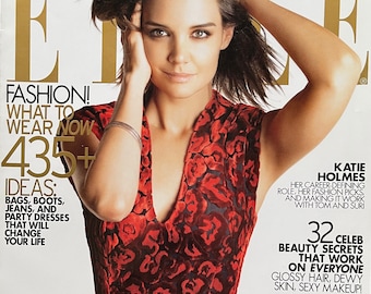 Revista de moda de segunda mano ELLE, imagen de portada: KATIE HOLMES