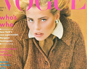 Magazine Vogue 1975 cover Margaux Hemingway