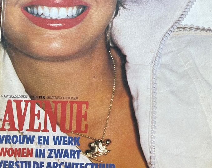 Fashion Culture - Vintage Dutch fashion glossy magazine AVENUE October 1978-Collectible Print Issue Fashion & Lifestyle-Phothograpy Culture