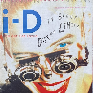 Vintage Rare fashion magazine i-d 1986 cover the jet set issue!-Youth Culture & Fashion- Iconic Style Photography- Collectible Magazine