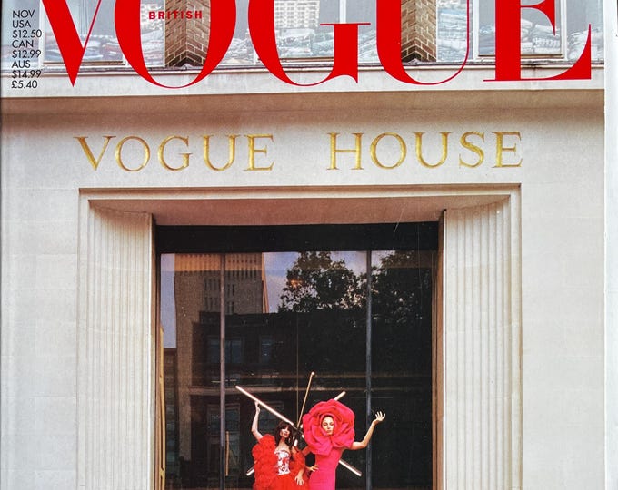Own a piece of Vogue history -Magazine Vogue British cover House Party! -Iconic Style Fashion Covers Photography Models & Editorials