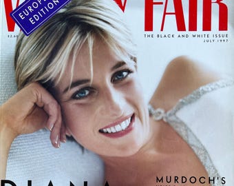 For Women who read fashion -Fashion rare magazine VANITYFAIR 1997 cover Diana, Exclusive portfolio!