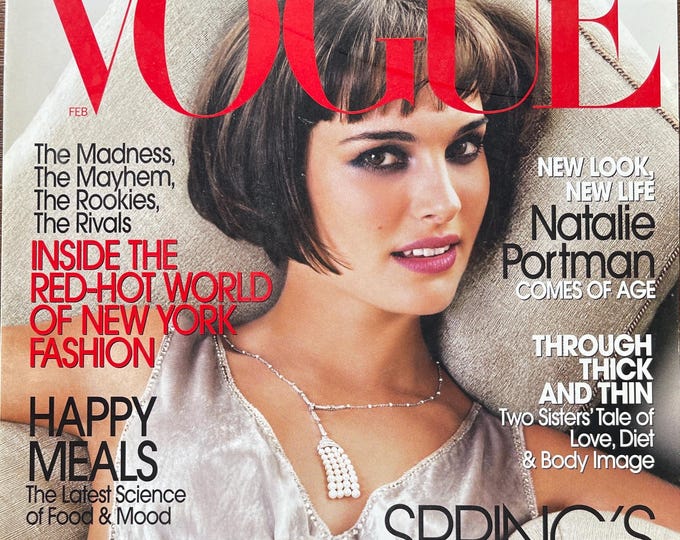 Own a piece of Vogue history -VOGUE USA 2004 cover Natalie Portman-Iconic Style Fashion Covers Photography Models & Editorials