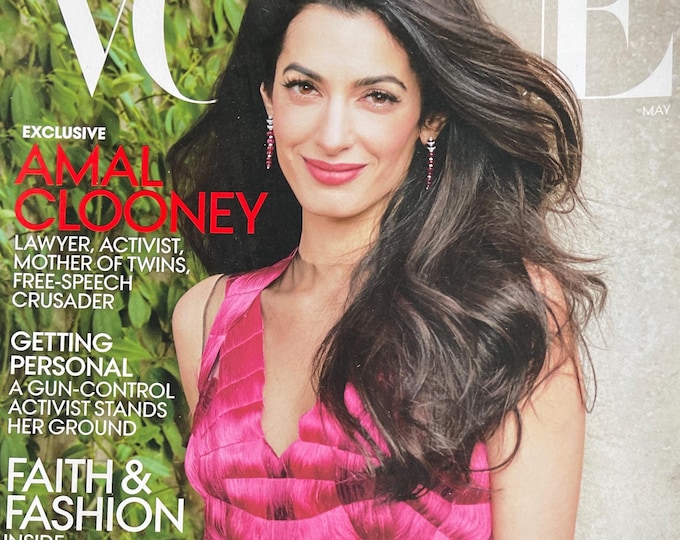 Own a piece of Vogue history -Unique Magazine Vogue Amal Clooney!-Iconic Style Fashion Covers Photography Models & Editorials