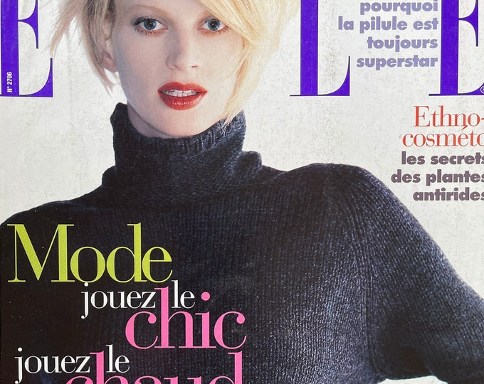 For Women who read fashion -Vintage rare fashion magazine ELLE  1997 French edition