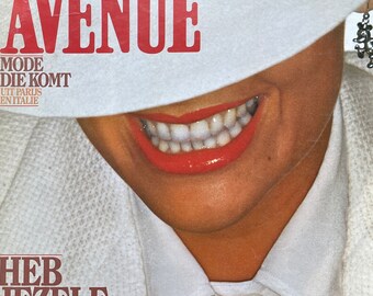 Fashion Culture - Vintage Dutch fashion glossy magazine AVENUE 1977-Collectible Print Issue Fashion & Lifestyle-Photograpy Culture