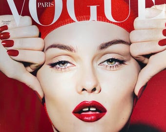 Own a piece of Vogue history-Magazine Vogue Paris cover Vanessa Paradis-Iconic style & Cover Photography Fashion Models Collectible Issue!