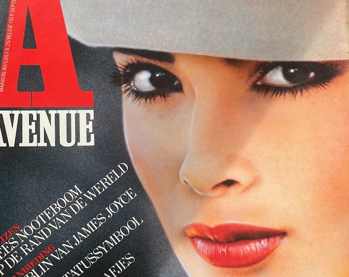 Vintage Dutch fashion magazine AVENEU September 1982  fashion trends the 80s-Collectible Print Issue Fashion & Lifestyle-Phothograpy Culture