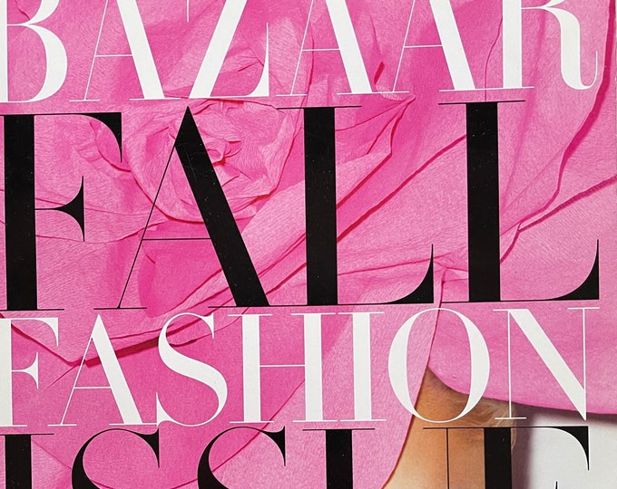 Magazine Harper's bazaar fall fashion issue cover Gwen Stefani