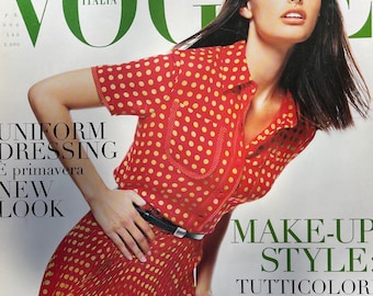 Vintage fashion Magazine Vogue Italia 1996 haute couture shows - Iconic style & Cover Photography Fashion Models Collectible Issue!