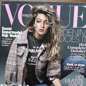Pre-owned Unique Rare Magazine Vogue Netherlands Cover Gigi Hadid