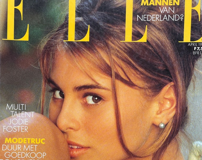 For Women who read fashion -Vintage are fashion magazine ELLE 1991 Dutch edition cover Niky Taylor
