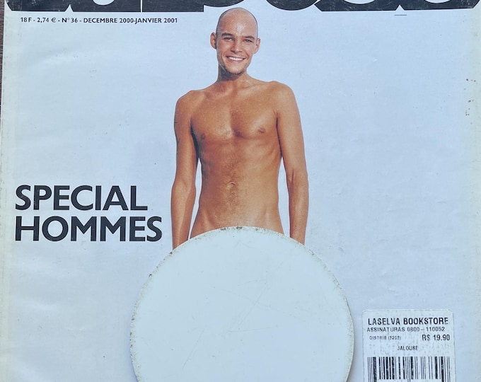 For Women who read fashion -Vintage rare fashion magazine French Jalouse SPECIAL HOMMES 2001