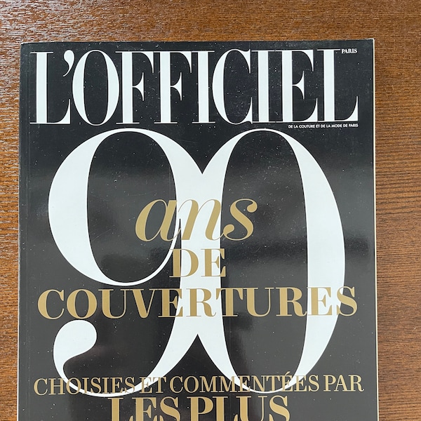 Magazin L'OFFICIEL Paris 90 und die Kuvertüren