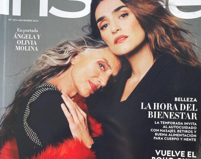 For Women who read fashion -Fashion magazine Spain issue InStyle cover Angela & Olivia Molina