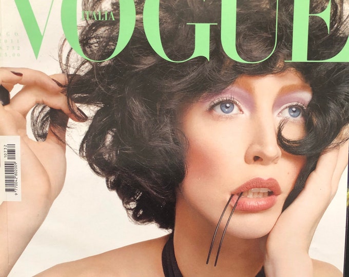 Magazine Vogue Italia cover by Steven Meisel!-Iconic style & Cover Photography Fashion Models Collectible Issue!