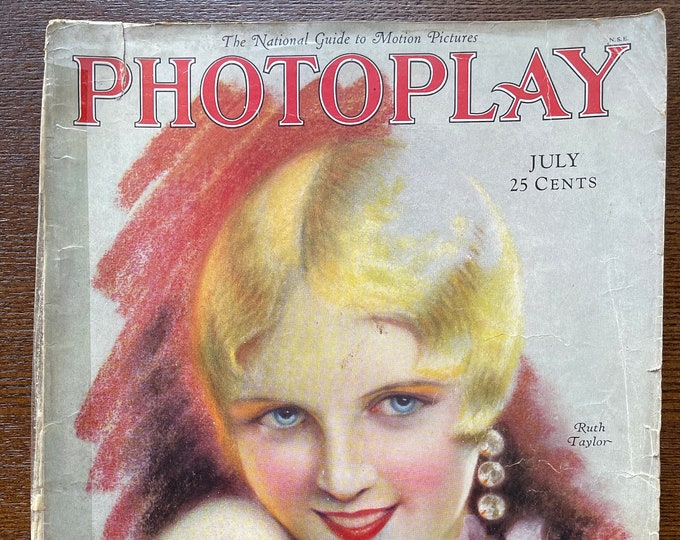 Pre-Owned vintage rare PHOTOPLAY magazine 1928, Ruth Taylor-Cinema Culture-Iconic Actors, Plays,&Reviews- Collectible Back issue