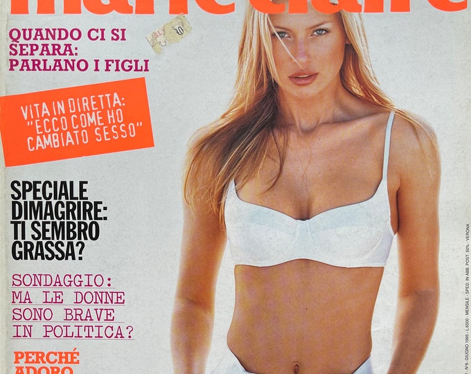 For Women who read fashion -Vintage fashion magazine Marie Claire 1995