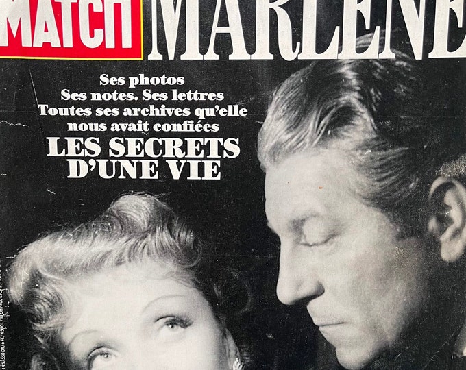 Magazine Paris Match 1992 Marlene Dietrich