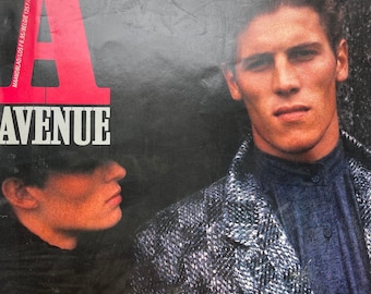 Vintage Dutch fashion glossy magazine AVENUE 1983