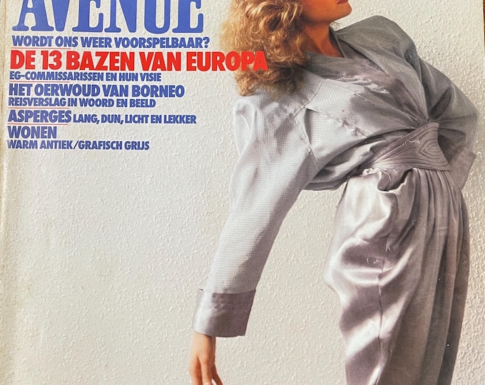 Fashion Culture - Vintage Dutch fashion glossy magazine AVENUE 1979-Collectible Print Issue Fashion & Lifestyle-Photograpy Culture