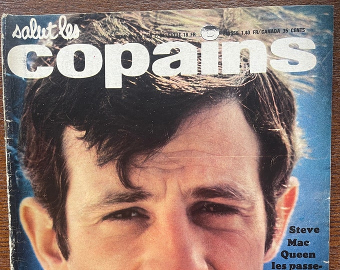 Pre-Owned Vintage rare music magazine french salut les Copains the 1960s Steve McQueen-Iconic Music History