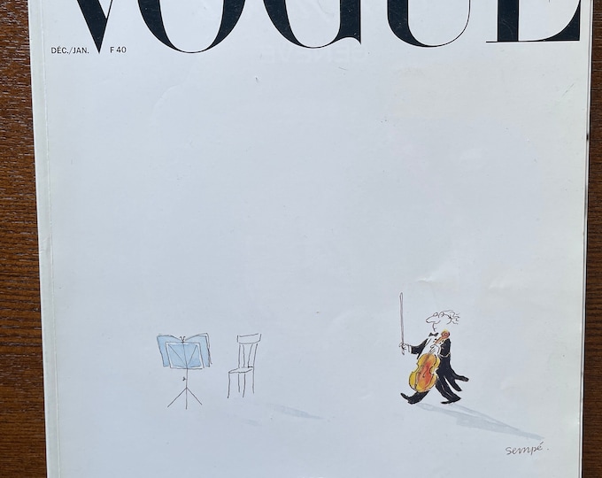 Pre-Owned Vogue Paris 1989/1990 Rostropovich edition December/January Unique Collectors issue!