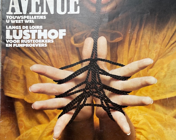 Vintage Dutch fashion glossy magazine AVENUE June 1978-Collectible Print Issue Fashion & Lifestyle-Phothograpy Culture