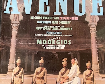 Fashion Culture - Vintage rare Dutch fashion magazine AVENUE 1987-Collectible Print Issue Fashion & Lifestyle-Photograpy Culture