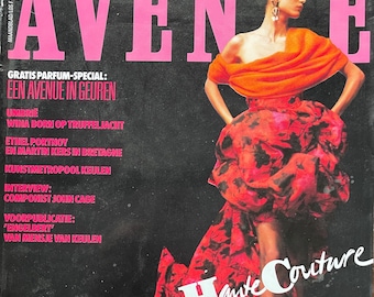 Fashion Culture - Vintage Dutch glossy fashion magazine AVENUE 1987-Collectible Print Issue Fashion & Lifestyle-Photograpy Culture