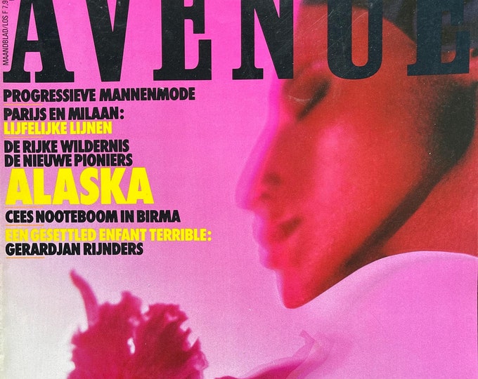 Vintage Dutch Fashion Glossy magazine AVENEU 1986, Vintage advertising.-Collectible Print Issue Fashion & Lifestyle-Phothograpy Culture