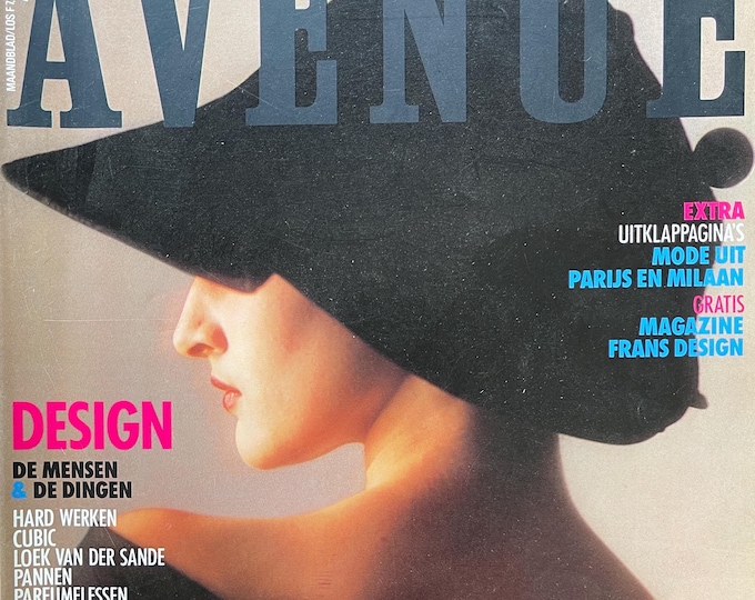 Fashion Culture - Dutch vintage glossy magazine AVENUE 1987, Vintage advertising & Fashion!