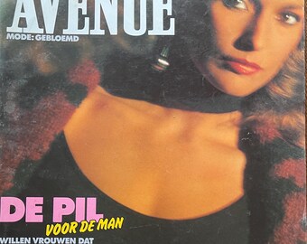 Fashion Culture - Vintage Dutch fashion glossy magazine AVENUE 1980-Collectible Print Issue Fashion & Lifestyle-Photograpy Culture