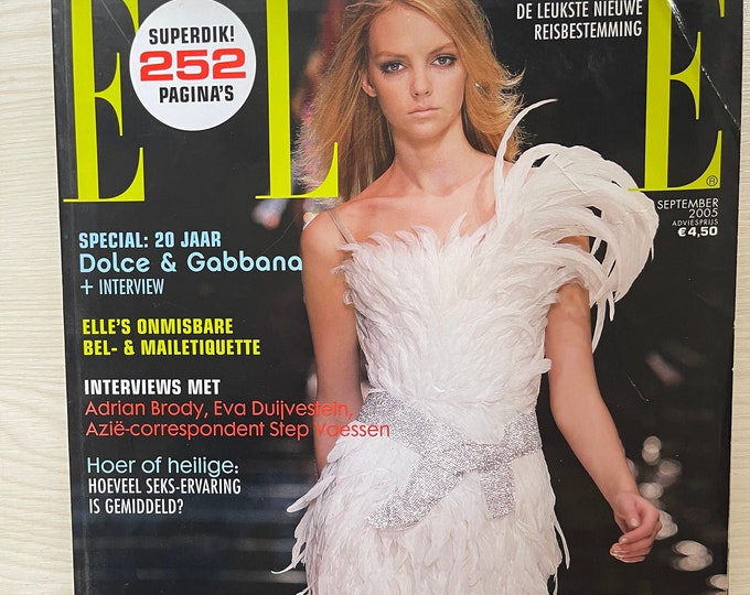 For Women who read fashion -Vintage unique rare fashion magazine ELLE Dolce & Cabana 20 year!